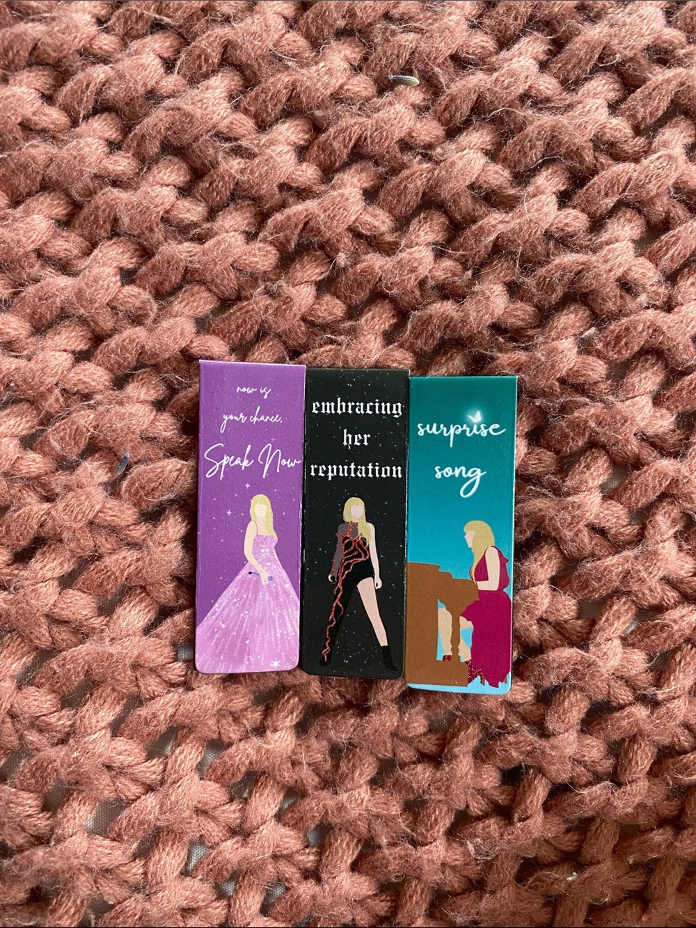Taylor Swift The Eras Tour Magnetic Bookmark Set - Lavender, Black & Teal